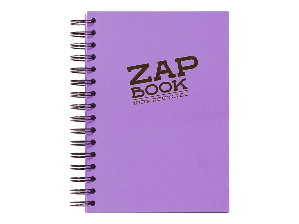 1 Cahier de dessin - Format A5 14.8 x 21 cm - Zap Book - Clairefontaine - 160 pages unies - Modèles assortis