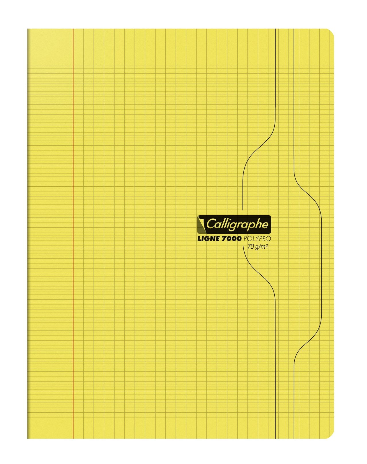 Cahier Calligraphe - Jaune – 24 x 32 cm – 96 pages seyès