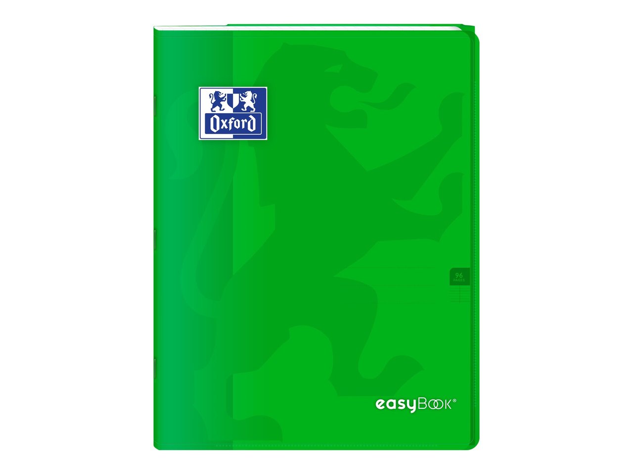Cahier polypro Oxford - Vert - 24 x 32 cm - Easybook - 96 pages grands carreaux