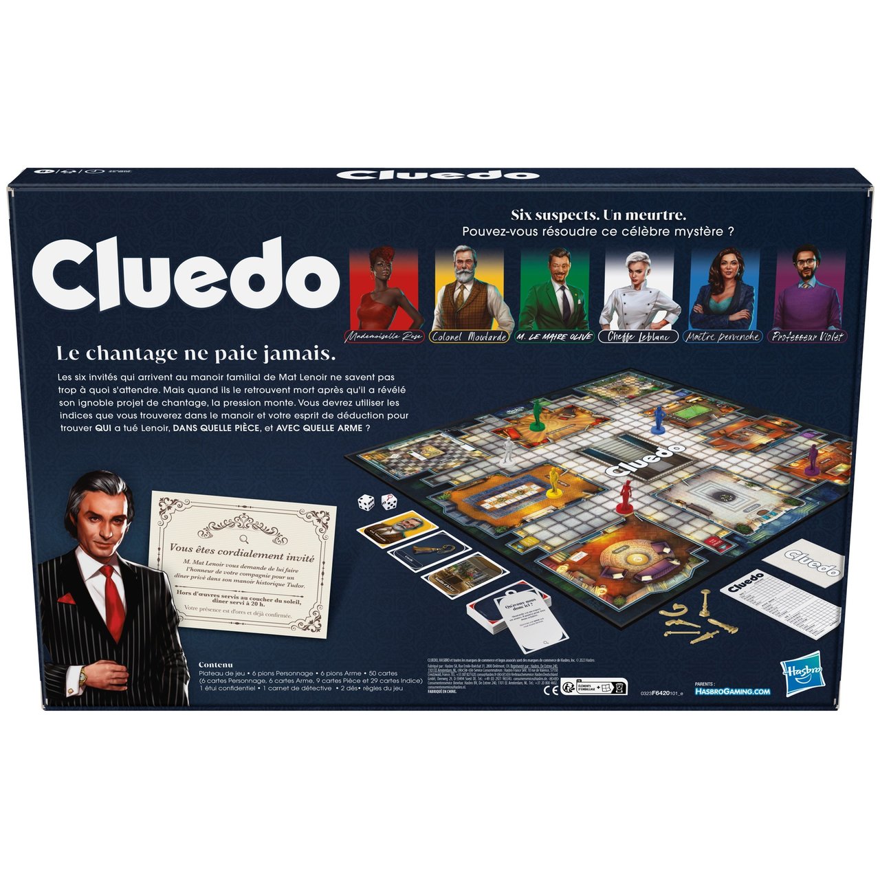 Cluedo - Jeu de societe - Jeu de plateau - Version française