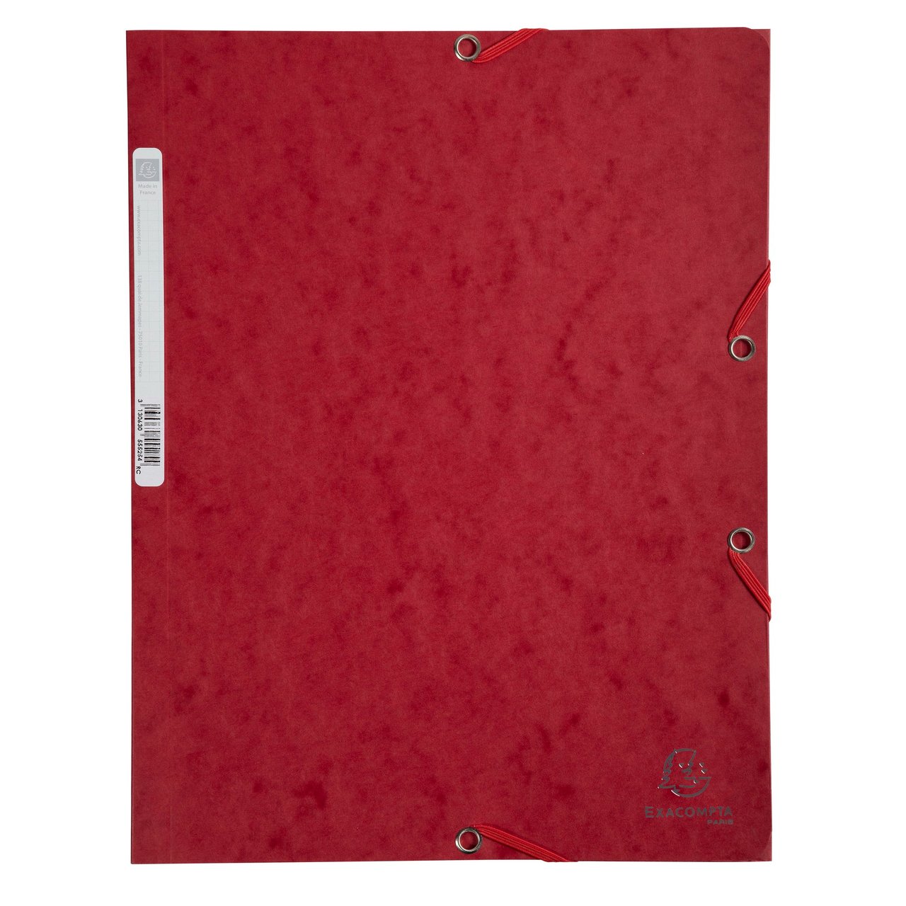 Chemise à élastique 3 rabats A4 carton Exacompta - Cerise - Nature Future
