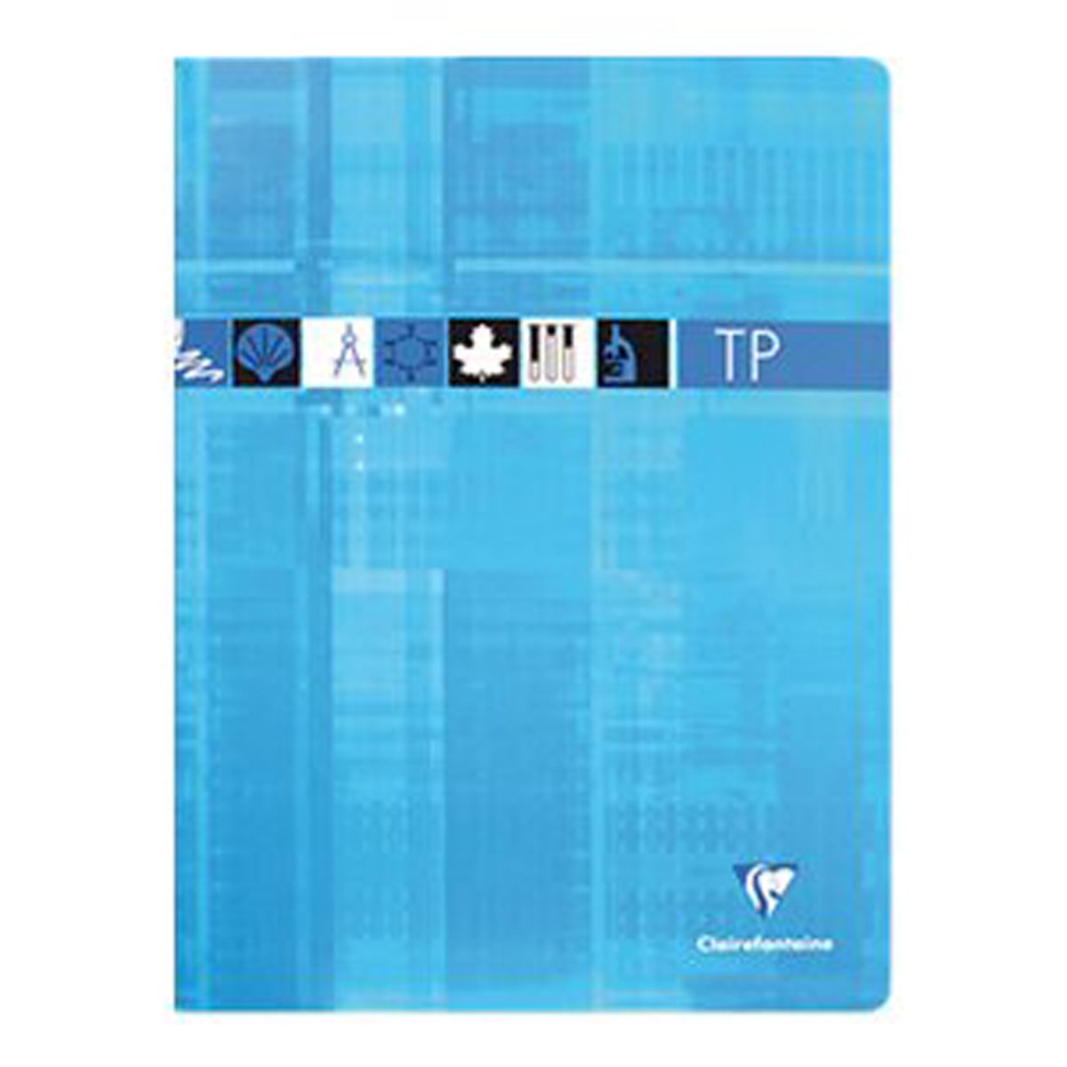 1 cahier de travaux pratiques - 24 x 32 cm - Clairefontaine - 80 pages grands carreaux - Coloris assortis