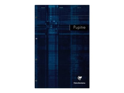 1 bloc-notes - 21 x 31.5 cm - Pupitre - Clairefontaine - 160 pages grands carreaux - Coloris assortis