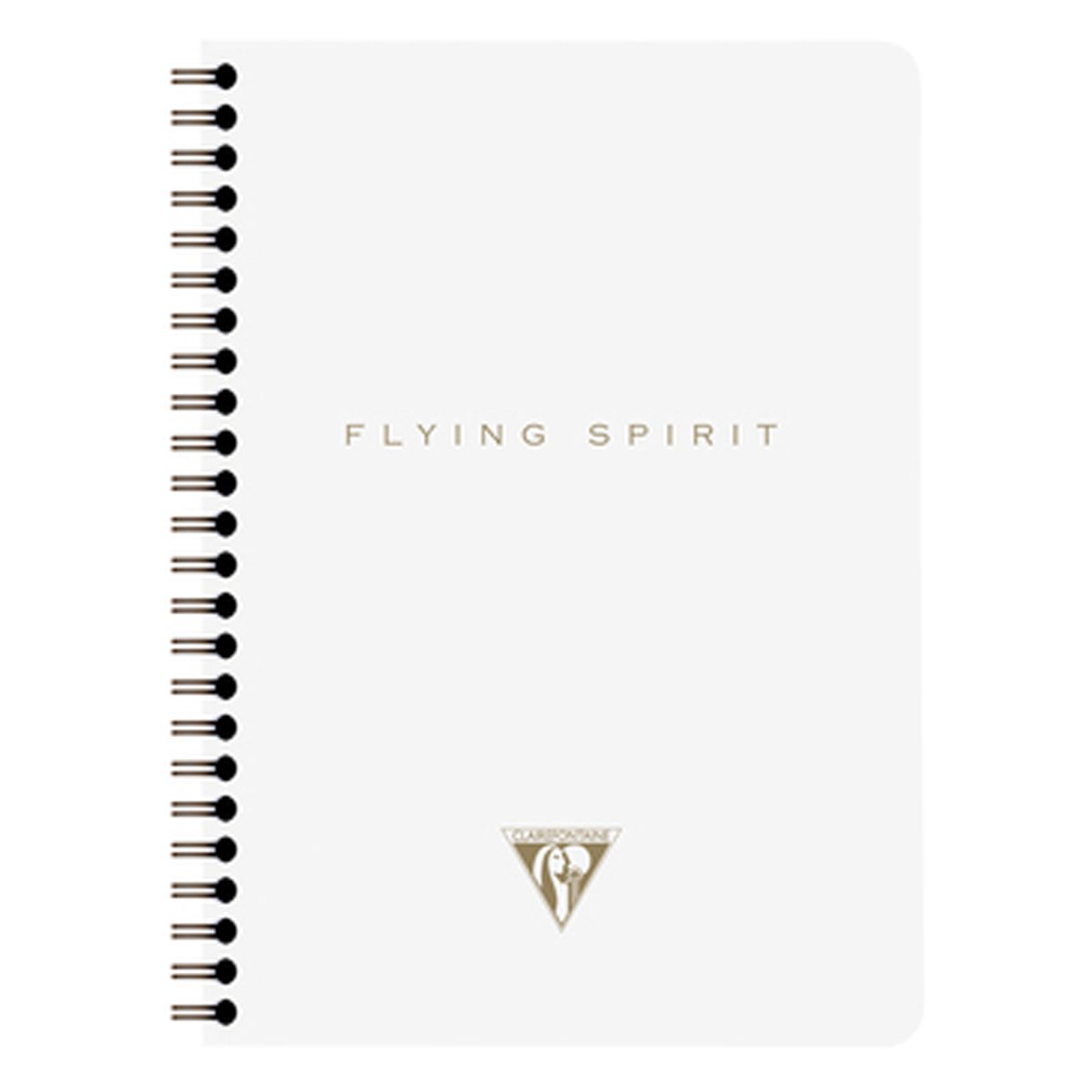 1 carnet à spirale - Format A5 14.8 x 21 cm - Flying Spirit White - Clairefontaine - 120 pages lignées - Designs assortis