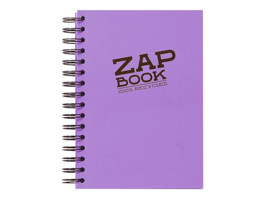 1 Cahier de dessin - Format A5 14.8 x 21 cm - Zap Book - Clairefontaine - 160 pages unies - Modèles assortis