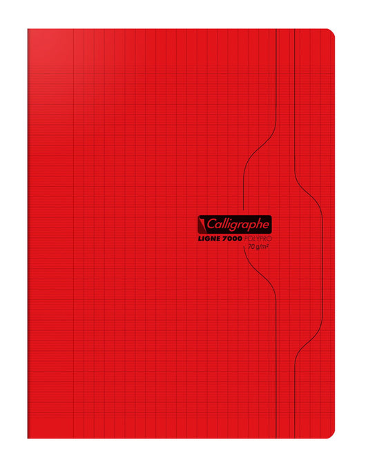 Cahier Calligraphe - Rouge – 24 x 32 cm – 96 pages seyès