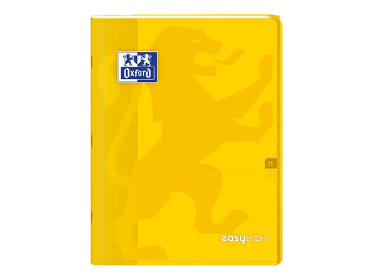 Cahier polypro Oxford - Jaune - 24 x 32 cm - Easybook - 96 pages grands carreaux