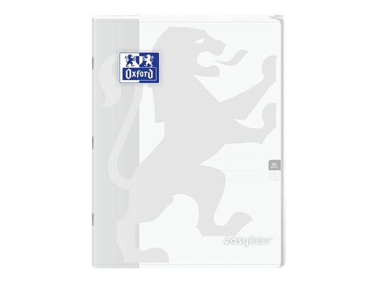 Cahier polypro - 24 x 32 cm - Easybook - Oxford - 96 pages grands carreaux - Incolore