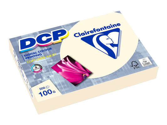 Ramette de papier - 500 feuilles A4 21 x 29.7 cm - 100 g/m² - DCP - Clairefontaine - Ivoire