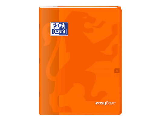 Cahier polypro Oxford - Orange - 24 x 32 cm - Easybook - 96 pages grands carreaux