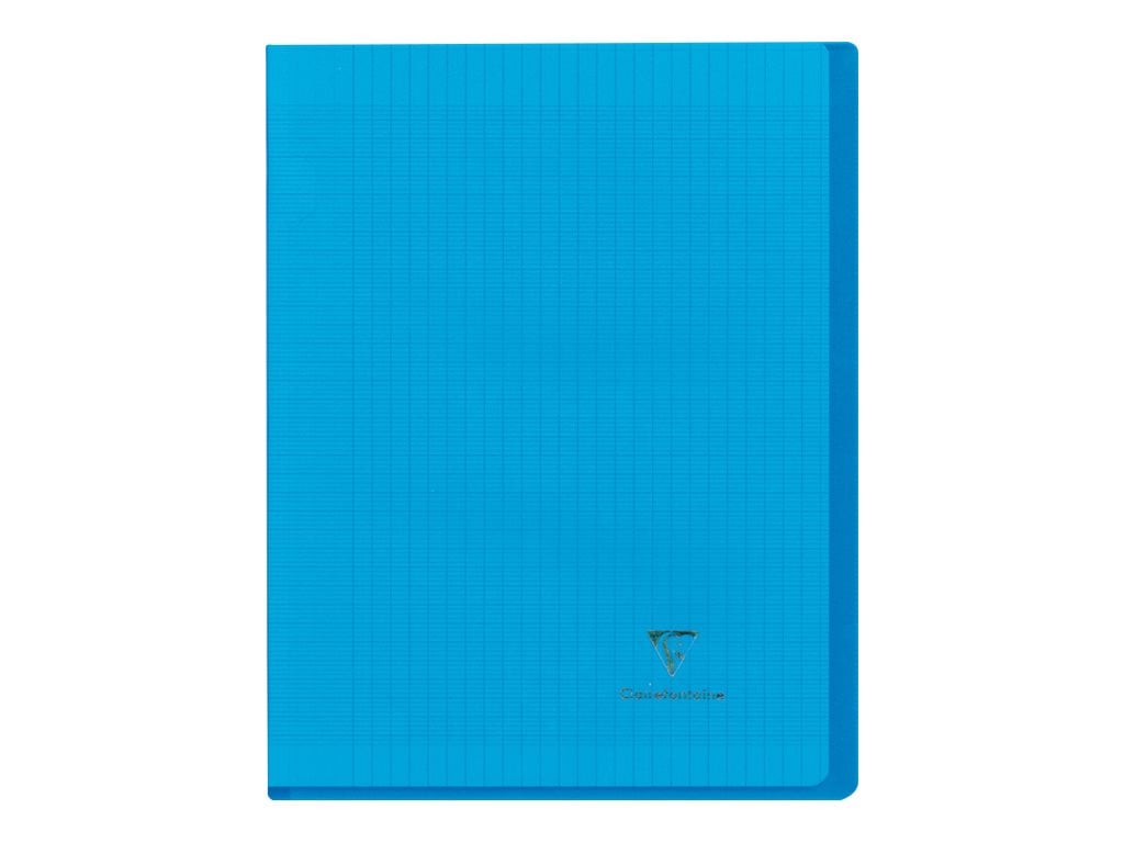 Cahier piqué - 17x22 cm - Koverbook - Clairefontaine - 96 pages grands carreaux - Bleu