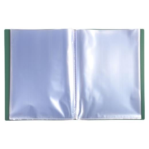 Porte-vues A4 - 20 vues - Polypro - Exacompta - Vert foncé