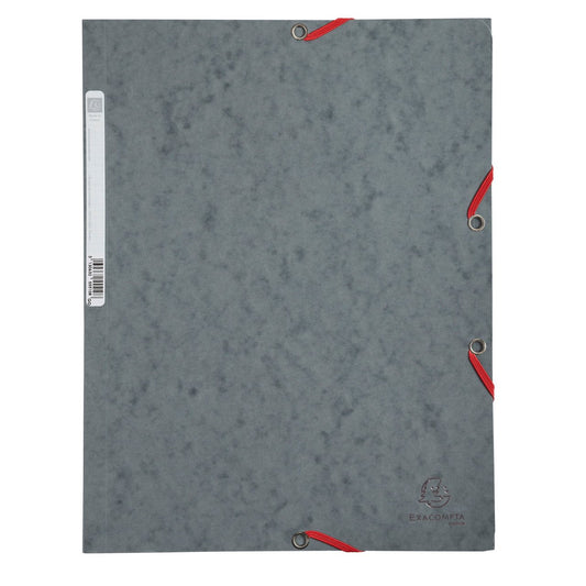Chemise à élastique 3 rabats A4 carton Exacompta - Gris - Nature Future