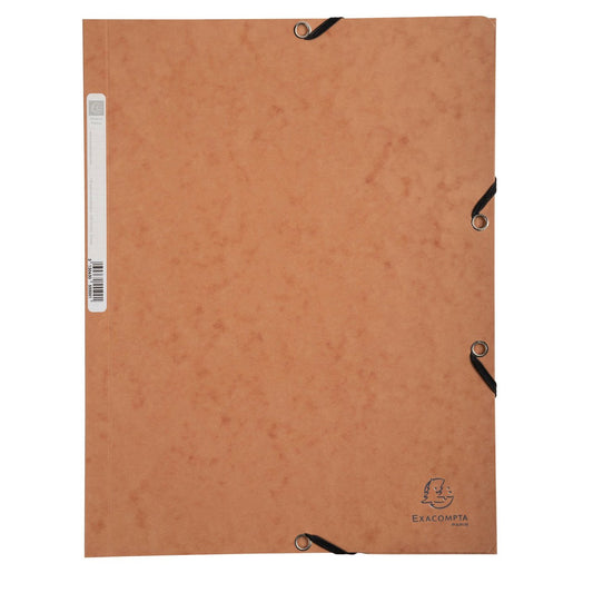 Chemise à élastique 3 rabats A4 carton Exacompta - Tabac - Nature Future