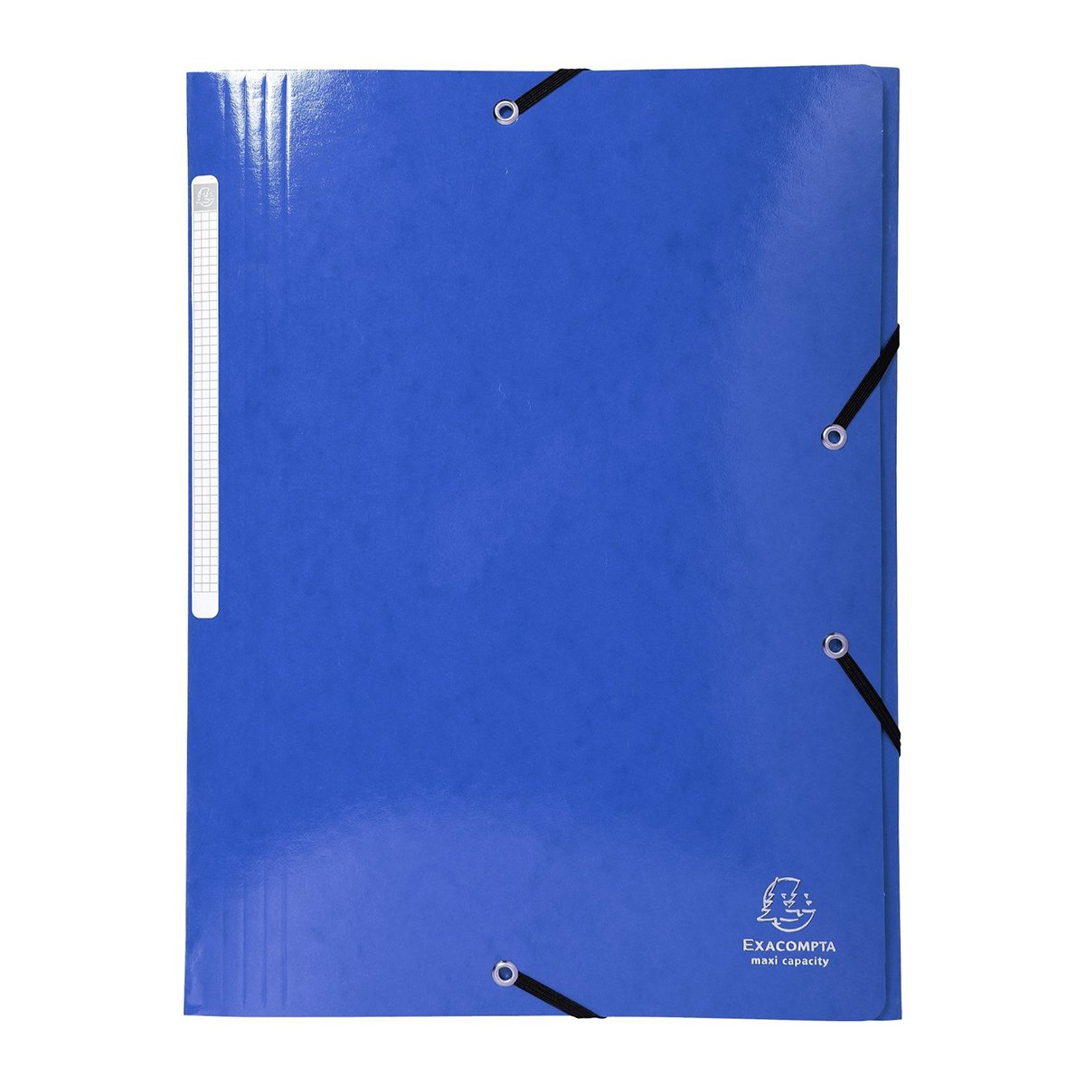 Chemise à élastique 3 rabats A4 - Maxi Capacity - Carton - Exacompta - Bleu foncé
