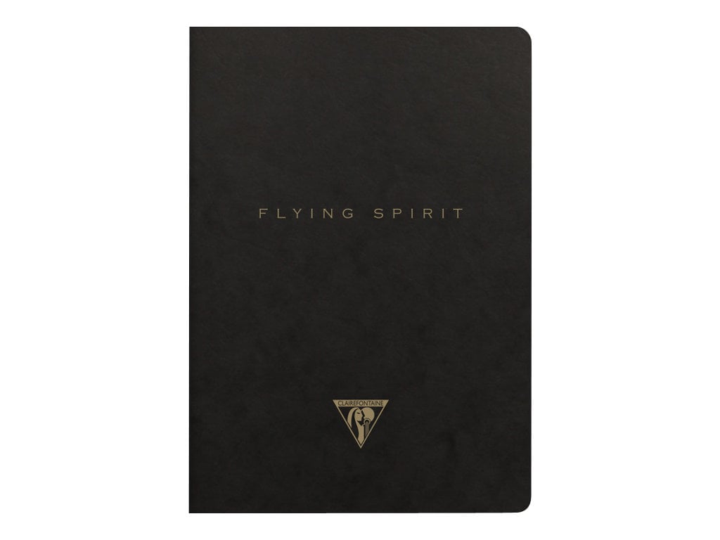 1 carnet - Format A5 14.8 x 21 cm - Flying Spirit Black - Clairefontaine - 96 pages lignées - Designs assortis