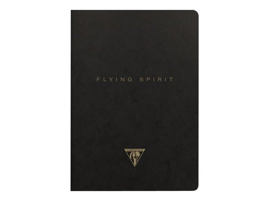 1 carnet - Format A5 14.8 x 21 cm - Flying Spirit Black - Clairefontaine - 96 pages lignées - Designs assortis