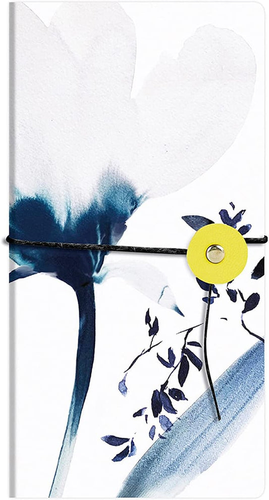 1 Carnet Slim - 9 x 18 cm - Inkebana - Clairefontaine - 80 pages unies - bleu - Modèle assortis