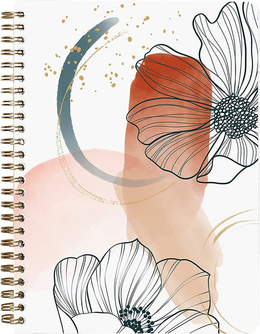 1 Carnet à spirale - Format A5 14,8 x 21 cm - Evanescence - Clairefontaine - 148 pages lignées  - Modèles assortis