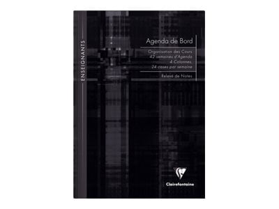 1 agenda de bord enseignant - A4 - Clairefontaine - Coloris aléatoire