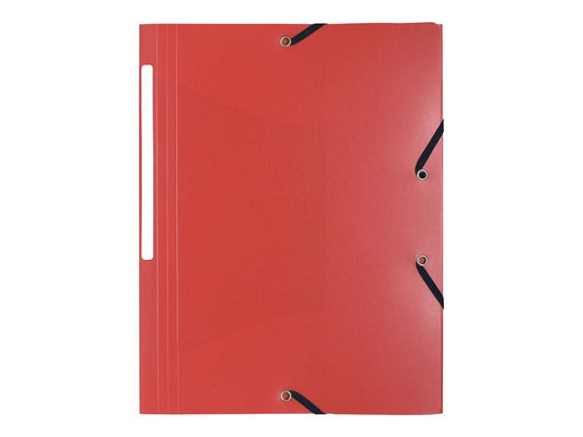 Chemise à élastique 3 rabats A4 - Polypro - Exacompta - Rouge