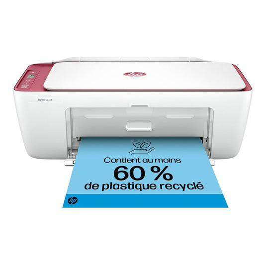 Imprimante multifonction HP DeskJet 2823e Blanc et rose Eligible à Instant Ink