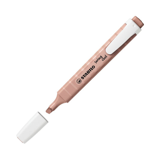 Surligneur pointe fine - STABILO swing cool NatureCOLORS - marron glacé