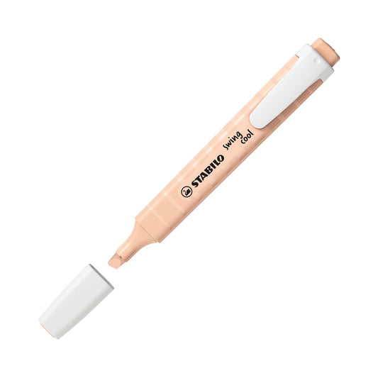 Surligneur pointe fine - STABILO swing cool NatureCOLORS - beige rosé
