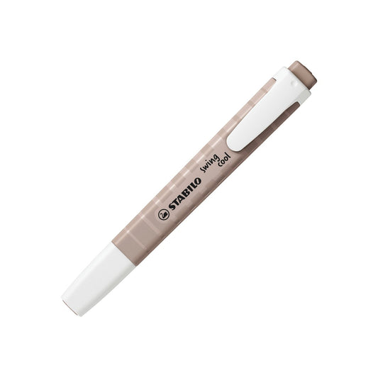 Surligneur pointe fine - STABILO swing cool NatureCOLORS - gris taupe