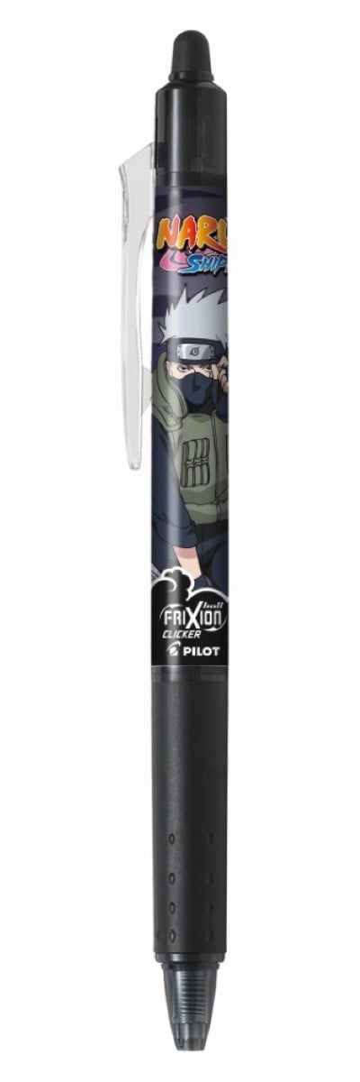 Stylo roller effaçable Pilot - FriXion Ball Clicker Naruto - Noir - Pointe moyenne
