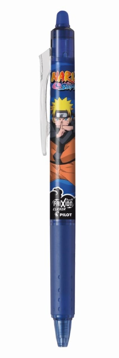 Stylo roller effaçable Pilot - FriXion Ball Clicker Naruto - Bleu - Pointe moyenne