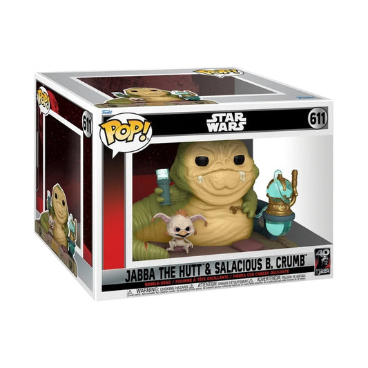 Figurine - Funko POP! - Star Wars : le retour du Jedi - Jabba avec Salacious n°611