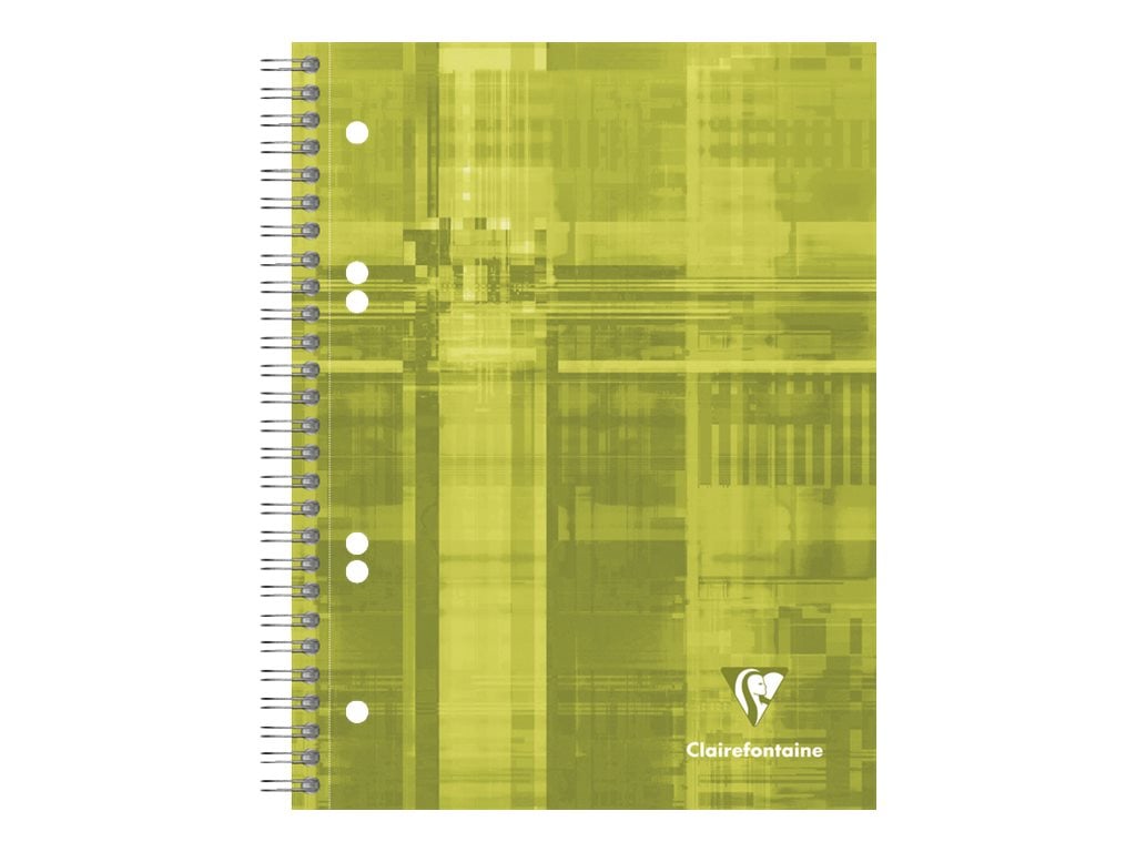 1 cahier à spirales - Format A5 14.8 x 21 cm - Bind'o block - Clairefontaine - 180 pages petits carreaux - Coloris assortis