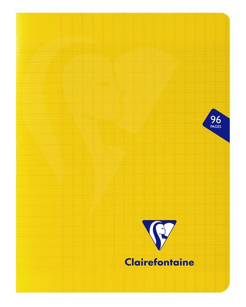 Cahier de 96 pages Seyès Clairefontaine Mimesys 17 x 22 cm Jaune