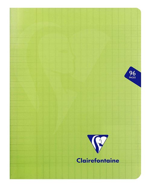 Cahier de 96 pages Seyès Clairefontaine Mimesys 17 x 22 cm Vert