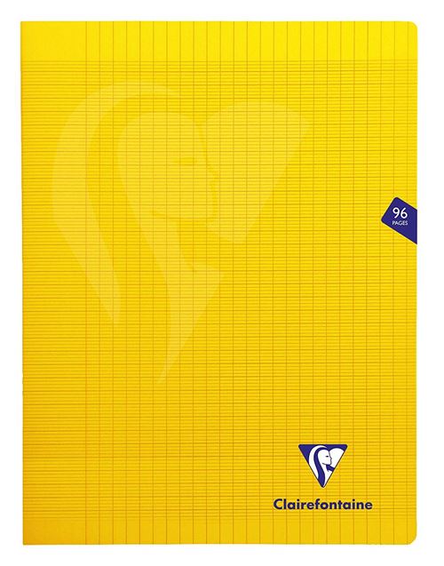 Cahier de 96 pages Seyès Clairefontaine Mimesys 24 x 32 cm Jaune