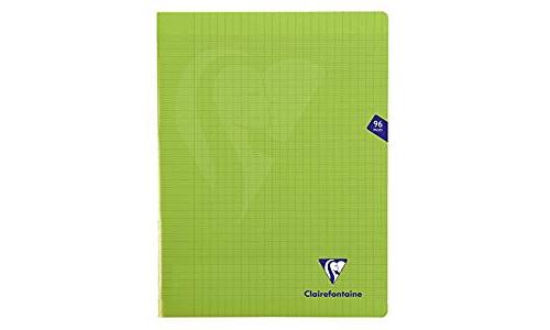 Cahier de 96 pages Seyès Clairefontaine Mimesys 24 x 32 cm Vert