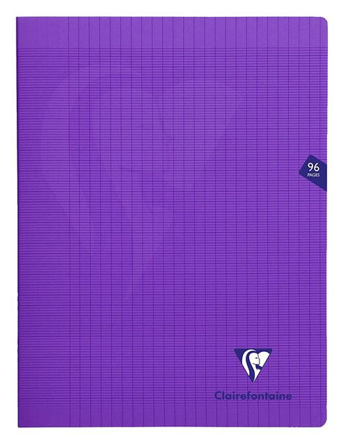 Cahier de 96 pages Seyès Clairefontaine Mimesys 24 x 32 cm Violet