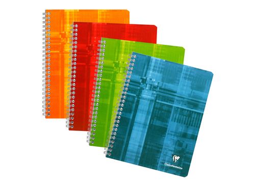 Cahier reliure intégrale de 180 pages Clairefontaine Seyès 17 x 22 cm Modèle aléatoire