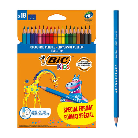 Etui de 18 crayons Bic Kids Evolution