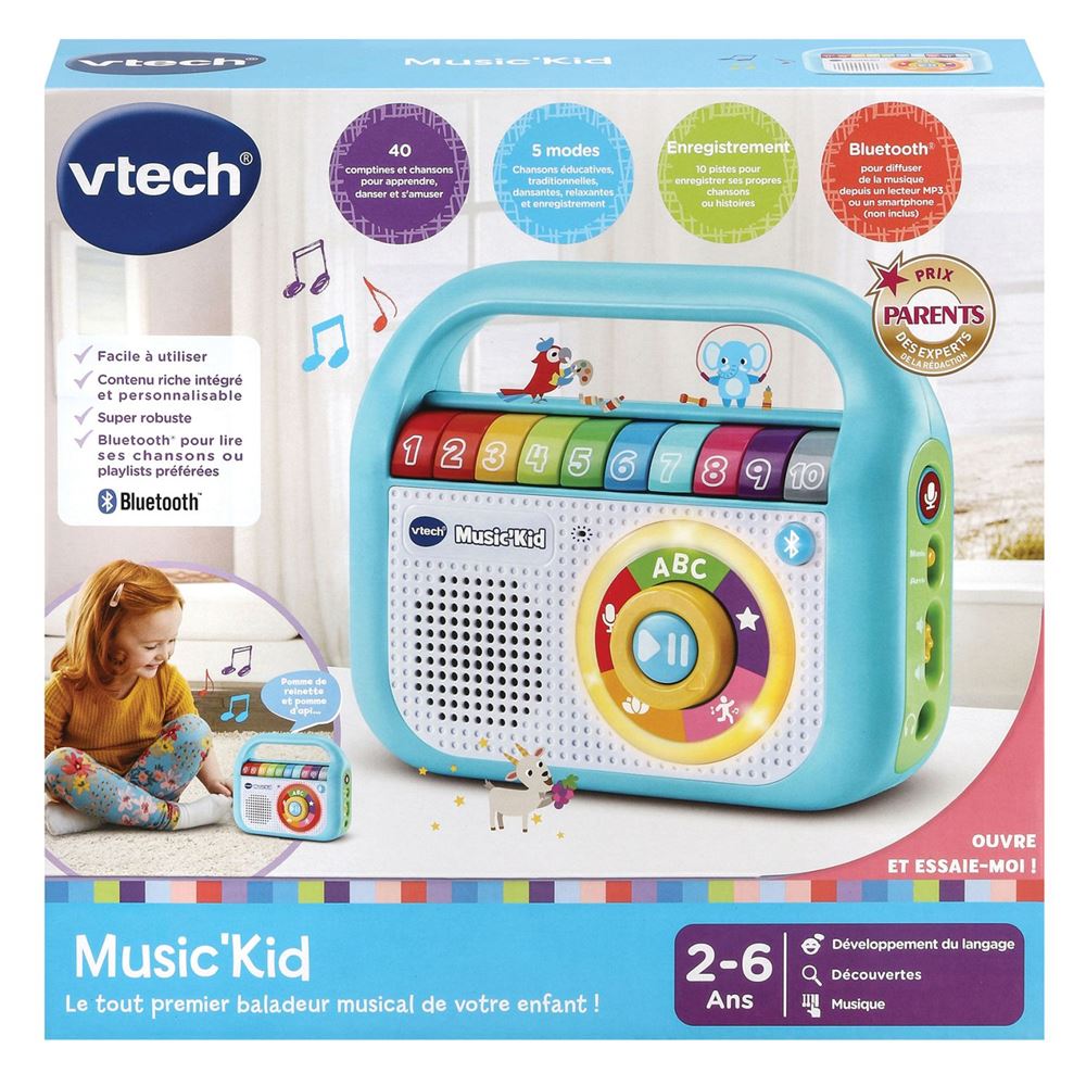 Jouet musical d'éveil Vtech Baby Music'Kid Bleu