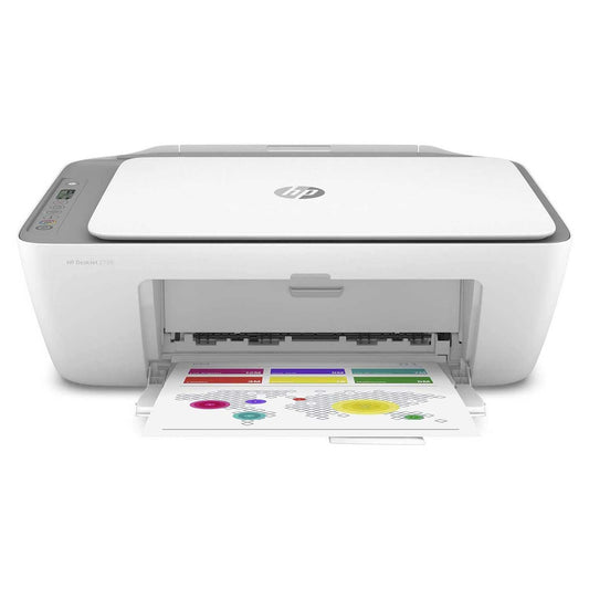 HP Imprimante tout-en-un DeskJet 2720 avec impression sans fil, encre instantanée avec essai de 2 mois, blanc