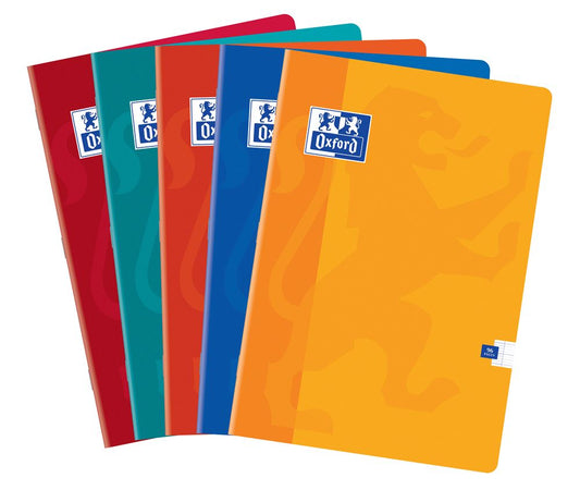 Lot de 5 cahiers Seyès Oxford A4 Modèle aléatoire