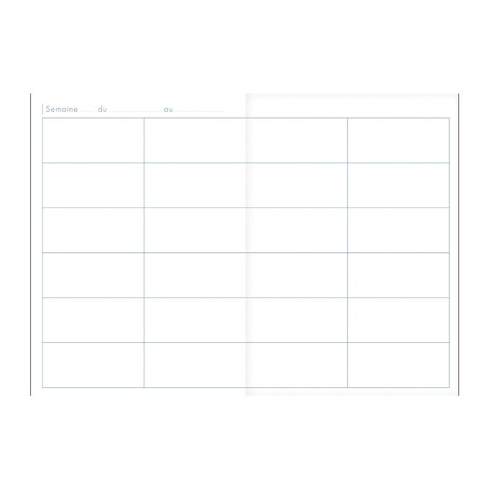 Agenda de bord enseignant - Format A4 21 x 29.7 cm - Non millésimé - Clairefontaine - 72 pages