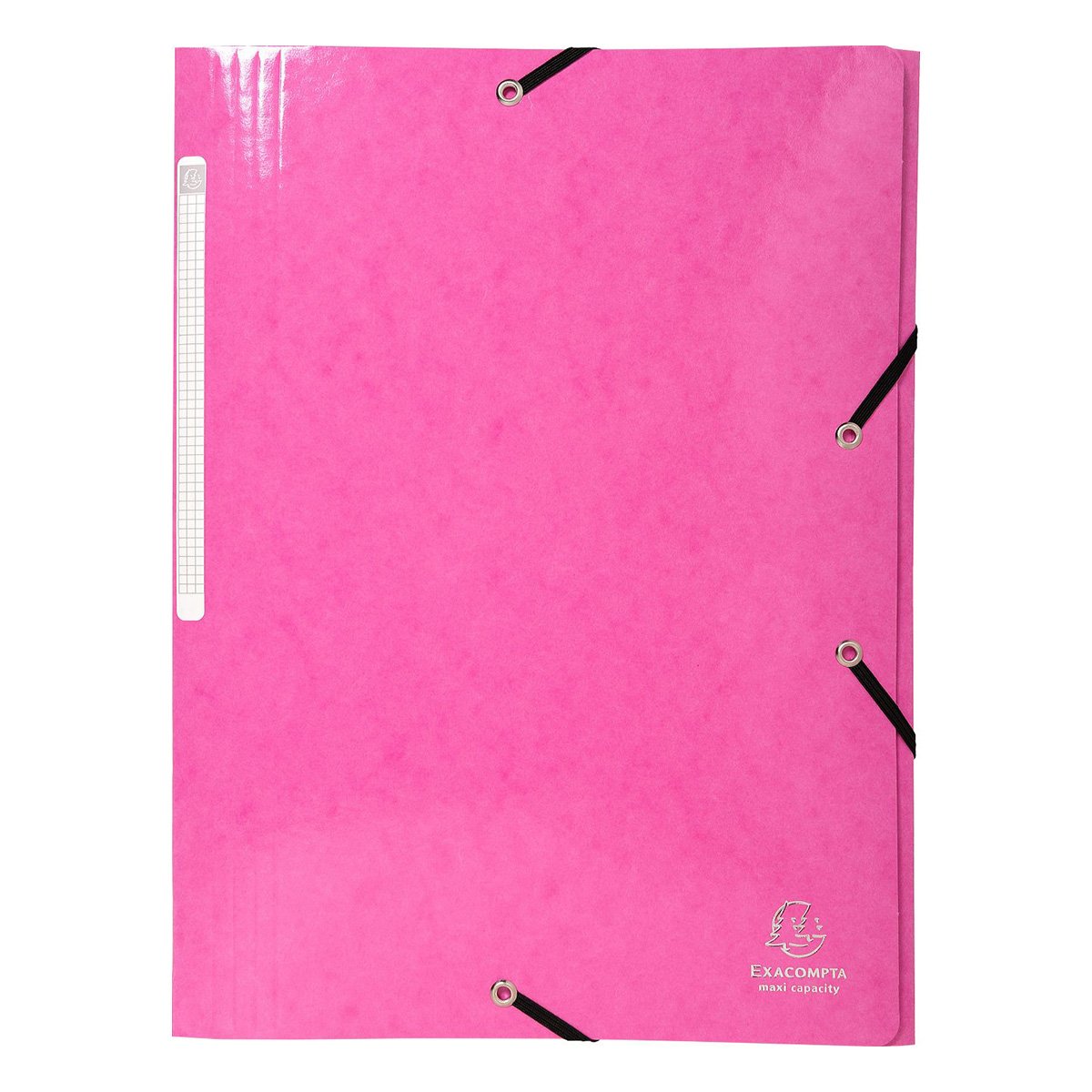 Chemise à élastique 3 rabats A4 - Maxi Capacity - Carton - Exacompta - Rose