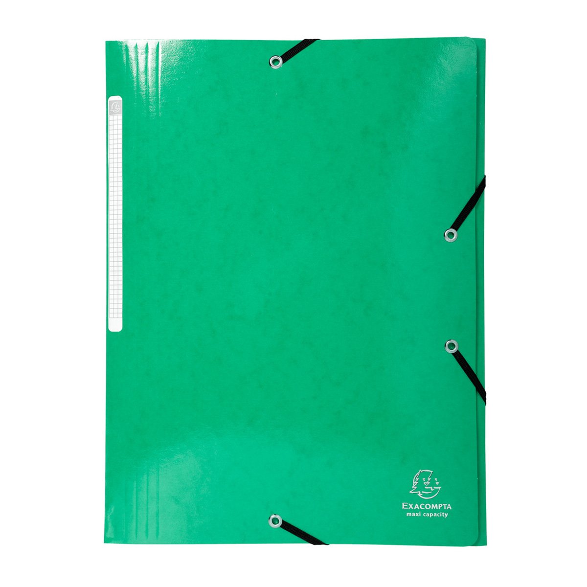 Chemise à élastique 3 rabats A4 - Maxi Capacity - Carton - Exacompta - Vert foncé