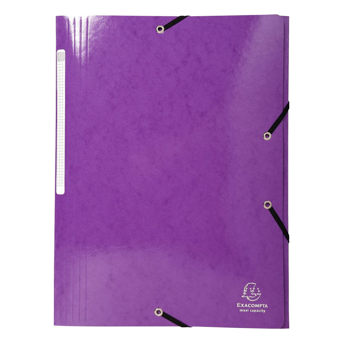 Chemise à élastique 3 rabats A4 - Maxi Capacity - Carton - Exacompta - Violet