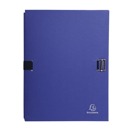1 chemise sans rabats à sangle A4 - Dos extensible - Carton - Exacompta - Coloris assortis
